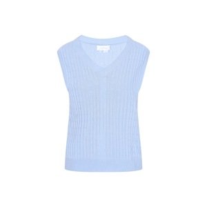 usha BLUE LABEL Pletená vesta 'Everyday Fashion'  svetlomodrá