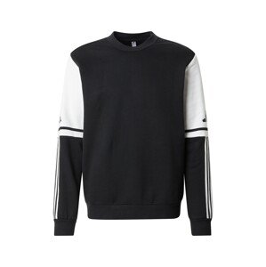 ADIDAS PERFORMANCE Športová mikina 'SQ25'  čierna / biela