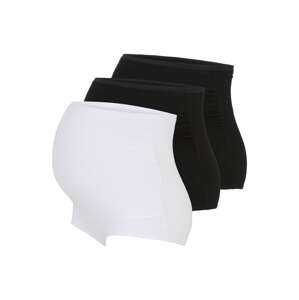 Lindex Maternity Nohavičky  čierna / biela