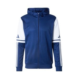 ADIDAS PERFORMANCE Športová mikina so zipsom 'SQ25'  tmavomodrá / biela