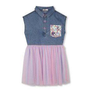 Billieblush Šaty  modrá denim / fialová / orgovánová
