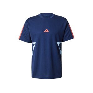 ADIDAS SPORTSWEAR Funkčné tričko 'Tiro'  svetlomodrá / tmavomodrá / koralová