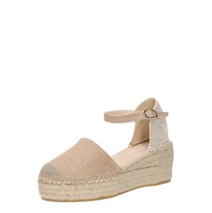 MACARENA Espadrilky  béžová / zlatá / sivá