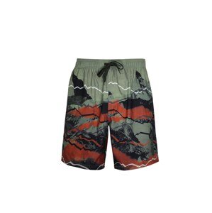 wavebreaker Plavecké šortky  kaki / jasne červená / čierna
