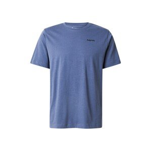 KnowledgeCotton Apparel Tričko  zafírová / čokoládová / tmavožltá / biela