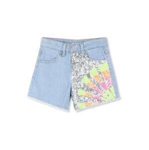 Billieblush Džínsy  modrá denim / neónovo žltá / ružová / strieborná