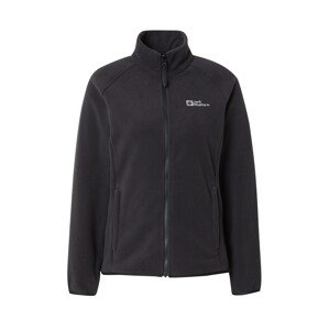 JACK WOLFSKIN Funkčná flisová bunda 'MOONRISE'  čierna / biela