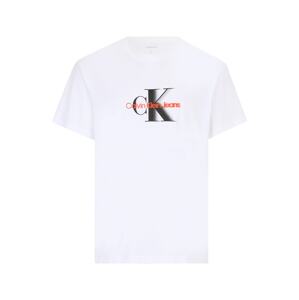 Calvin Klein Jeans Plus Tričko  červená / čierna / biela