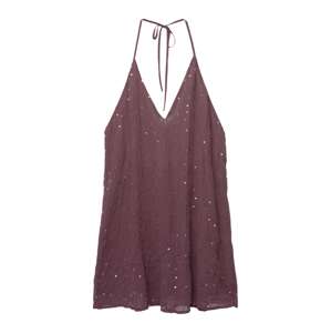 Pull&Bear Kokteilové šaty  burgundská