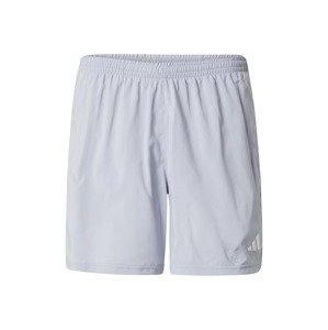 ADIDAS PERFORMANCE Športové nohavice 'Own The Run'  striebornosivá / biela