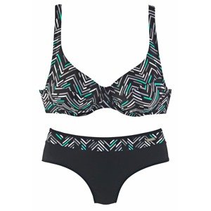 LASCANA Bikiny  čierna / biela
