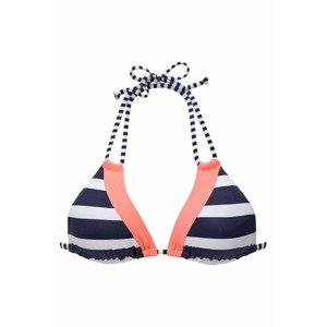 KangaROOS Bikinový top  námornícka modrá / marhuľová / biela