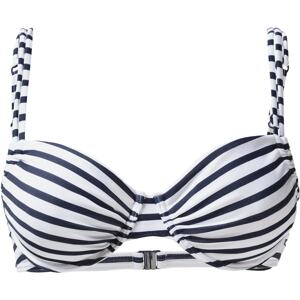 VENICE BEACH Bikinový top 'Summer'  námornícka modrá / biela