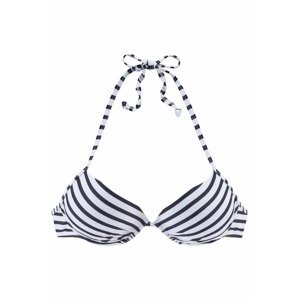 VENICE BEACH Bikinový top 'Summer'  námornícka modrá / biela
