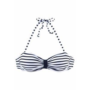 VENICE BEACH Bikinový top 'Summer'  námornícka modrá / biela