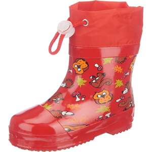 PLAYSHOES Gumáky  hnedá / zlatá žltá / svetlozelená / oranžová / červená