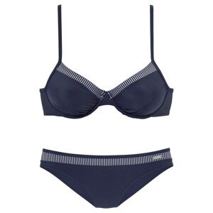 LASCANA Bikiny  námornícka modrá / biela