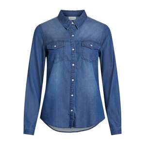 VILA Blúzka 'VIBista'  modrá denim