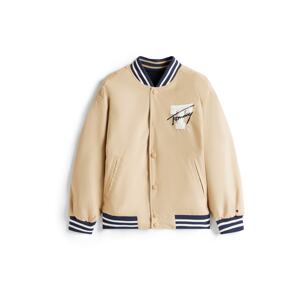 TOMMY HILFIGER Prechodná bunda  béžová / námornícka modrá / biela