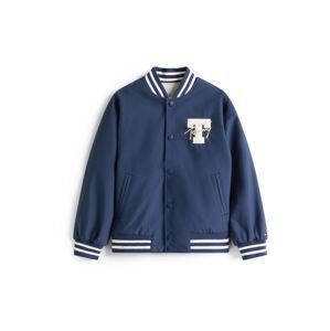 TOMMY HILFIGER Prechodná bunda  béžová / námornícka modrá / biela