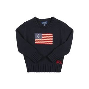 Polo Ralph Lauren Sveter 'FLAG'  námornícka modrá