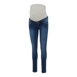 MAMALICIOUS Džínsy 'Mllola'  modrá denim / sivá melírovaná