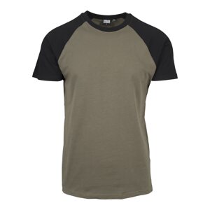 Urban Classics Tričko  olivová / čierna
