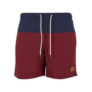 Urban Classics Plavecké šortky  námornícka modrá / burgundská
