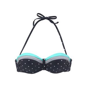 LASCANA Bikinový top 'Monroe'  modrá / tyrkysová