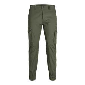 Jack & Jones Junior Nohavice 'JJIPaul JJFlake'  olivová