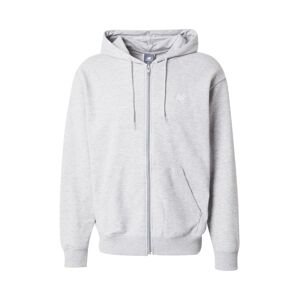 new balance Tepláková bunda 'Essentials'  sivá melírovaná / biela