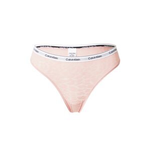 Calvin Klein Underwear Tangá  púdrová / čierna / šedobiela