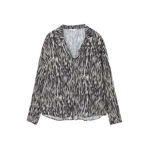 Pull&Bear Blúzka  čierna / biela