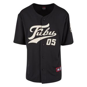 FUBU Tričko 'FM241-007-2 Varsity'  krémová / čierna