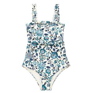 Cath Kidston Jednodielne plavky 'Cath Kidston'  indigo / opálová / marhuľová / biela