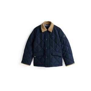 TOMMY HILFIGER Prechodná bunda  tmavomodrá / kapučíno