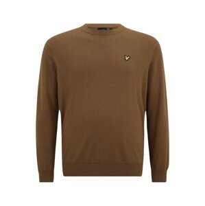 Lyle & Scott Big&Tall Sveter  hnedá melírovaná
