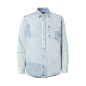 SCOTCH & SODA Košeľa 'Art from t'  modrá denim