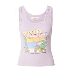 RIP CURL Top 'LA PALOMA'  tmavohnedá / pastelovo žltá / orgovánová / oranžová