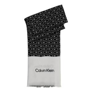 Calvin Klein Šál  čierna / biela