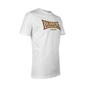 LONSDALE Tričko 'Classic'  hnedá / žltá / biela