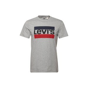 LEVI'S ® Tričko 'Sportswear Logo Graphic'  modrá / sivá melírovaná / červená
