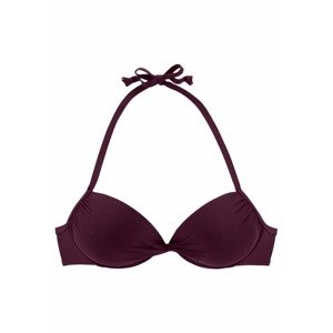 LASCANA Bikinový top 'Kati'  bordová