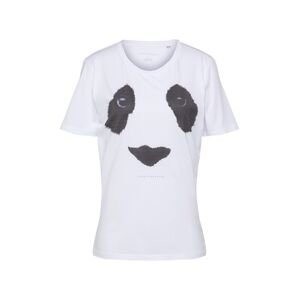 EINSTEIN & NEWTON Tričko 'Panda Eyes Paxton'  tmavosivá / biela