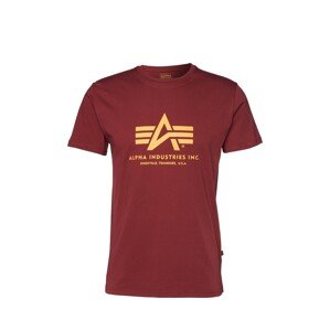 ALPHA INDUSTRIES Tričko  žltá / karmínovo červená