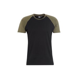Urban Classics Tričko  olivová / čierna