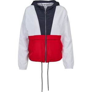 Urban Classics Prechodná bunda  námornícka modrá / ohnivo červená / biela