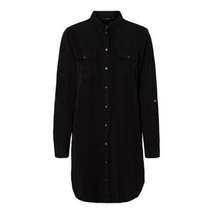 VERO MODA Košeľové šaty 'VMSILLA'  čierna