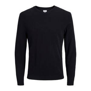 JACK & JONES Sveter  čierna