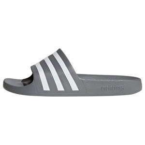 ADIDAS PERFORMANCE Plážové / kúpacie topánky 'Adilette Aqua'  tmavosivá / biela